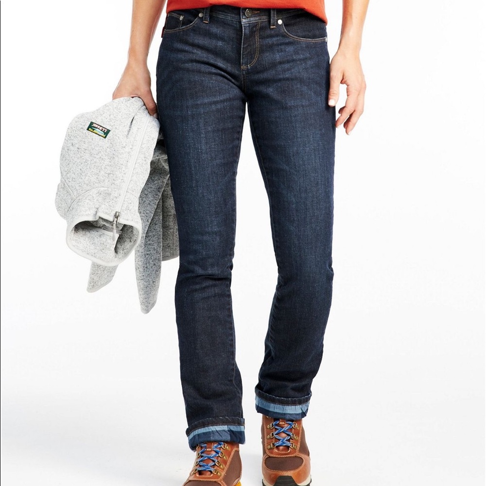 L.L. Bean Flannel Lined Jeans